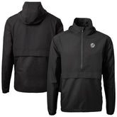 New York Yankees Cutter & Buck Charter Eco Recycled Anorak Half-Zip Hoodie Jacket - MLB
