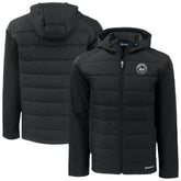 New York Mets Cutter & Buck Evoke Hybrid Eco Softshell Recycled Full-Zip Hooded Jacket - MLB