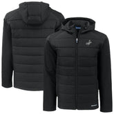 Los Angeles Dodgers Cutter & Buck Evoke Hybrid Eco Softshell Recycled Full-Zip Hooded Jacket - MLB