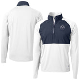 New York Mets Cutter & Buck Adapt Eco Hybrid Raglan DryTec Quarter-Zip Jacket - MLB