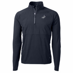 Los Angeles Dodgers Cutter & Buck Adapt Eco Hybrid Raglan DryTec Quarter-Zip Jacket - MLB