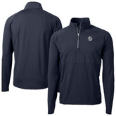 New York Yankees Cutter & Buck Adapt Eco Hybrid Raglan DryTec Quarter-Zip Jacket - MLB