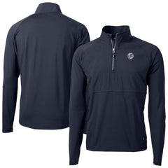 New York Yankees Cutter & Buck Adapt Eco Hybrid Raglan DryTec Quarter-Zip Jacket - MLB