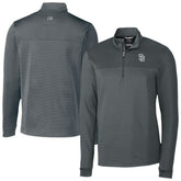 San Diego Padres Cutter & Buck Traverse Eco Stripe Tri-Blend DryTec Quarter-Zip Jacket - MLB