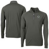 New York Mets Cutter & Buck Adapt Eco Raglan Quarter-Zip Jacket - MLB