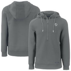 New York Yankees Cutter & Buck Roam Eco Recycled Tri-Blend Half-Zip Hoodie - MLB