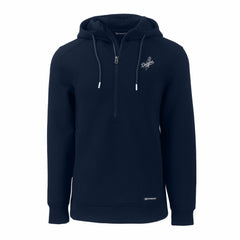 Los Angeles Dodgers Cutter & Buck Roam Eco Recycled Tri-Blend Half-Zip Hoodie - MLB