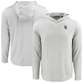 San Diego Padres Cutter & Buck Coastline Epic Comfort Eco Recycled Hoodie T-Shirt - MLB