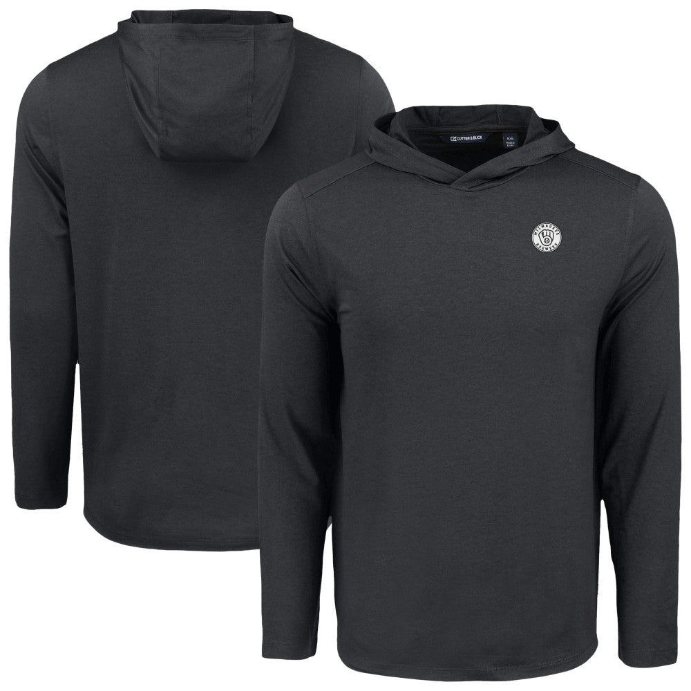 Milwaukee Brewers Cutter & Buck Coastline Epic Comfort Eco Recycled Hoodie T-Shirt - MLB