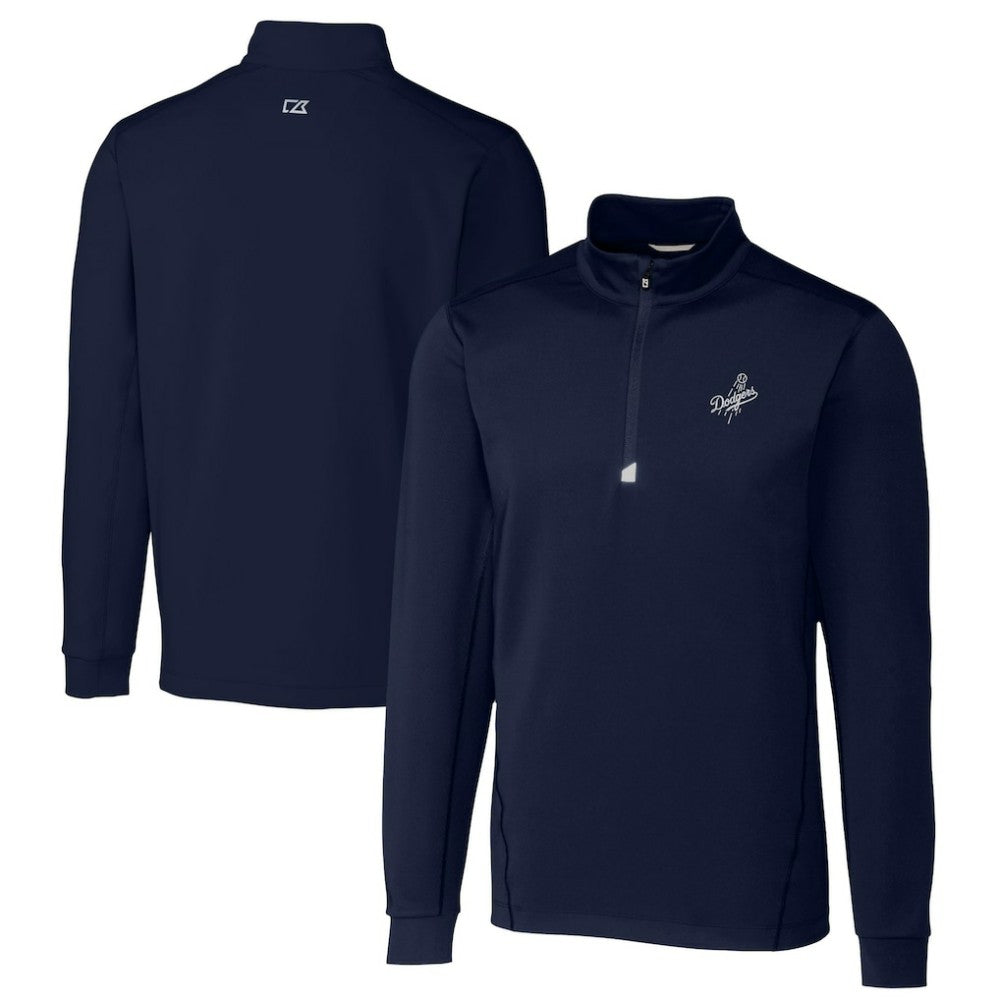 Los Angeles Dodgers Cutter & Buck Big & Tall Traverse Stretch Quarter-Zip Pullover Top - MLB