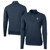 New York Yankees Cutter & Buck Big & Tall Virtue Eco Pique Quarter-Zip Jacket - MLB
