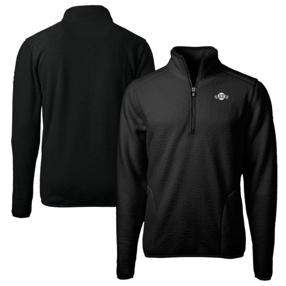 San Francisco Giants Cutter & Buck Big & Tall Cascade Eco Fleece Quarter-Zip Jacket - MLB