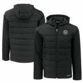 New York Mets Cutter & Buck Big & Tall Evoke Hybrid Eco Softshell Recycled Full-Zip Hooded PrimaLoft Jacket - MLB