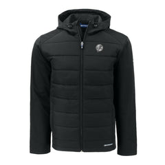 New York Yankees Cutter & Buck Big & Tall Evoke Hybrid Eco Softshell Recycled Full-Zip Hooded PrimaLoft Jacket - MLB