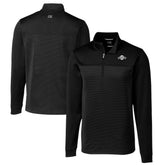 San Francisco Giants Cutter & Buck Big & Tall Traverse Stretch Stripe Eco Tri-Blend Quarter-Zip Top - MLB