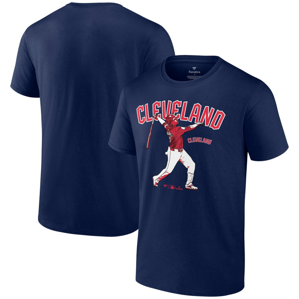 Jose Ramirez Cleveland Guardians Player Swing T-Shirt - MLB