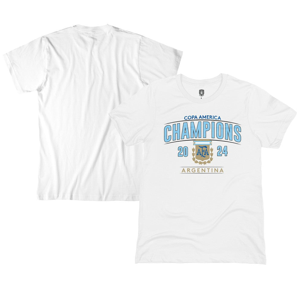 Argentina National Team 1863FC 2024 Copa America Champions T-Shirt White - FIFA World CUP