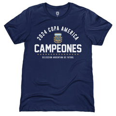 Argentina National Team 1863FC 2024 Copa America Champions T-Shirt Navy - FIFA World CUP