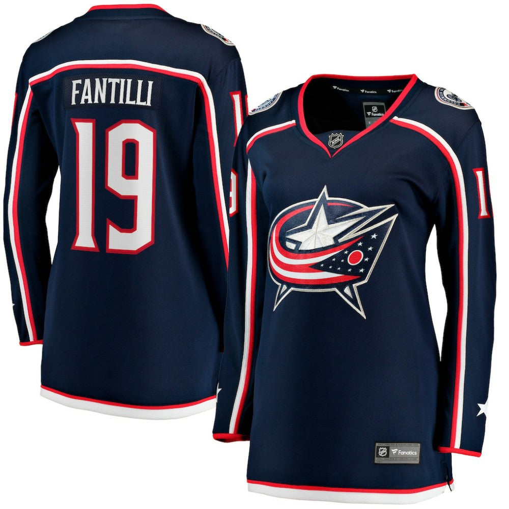 Adam Fantilli Columbus Blue Jackets Fanatics Women's Home Premier Breakaway Player Jersey Breakaway Jersey - Navy - NHL