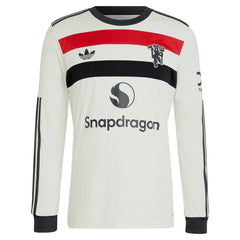 Alejandro Garnacho Manchester United Originals 2024/25 Third Replica Long Sleeve Jersey Cream | Adidas