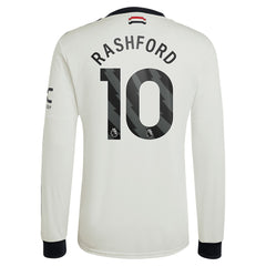 Marcus Rashford Manchester United Originals 2024/25 Third Replica Long Sleeve Jersey Cream | Adidas online