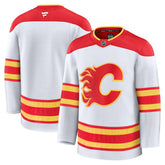 Calgary Flames Fanatics Away Premium Jersey - White - NHL
