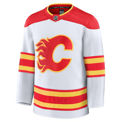 Calgary Flames Fanatics Away Premium Jersey - White - NHL