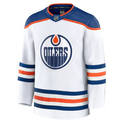 Edmonton Oilers Fanatics Away Premium Jersey - White - NHL