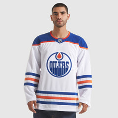 Edmonton Oilers Fanatics Away Premium Jersey - White - NHL