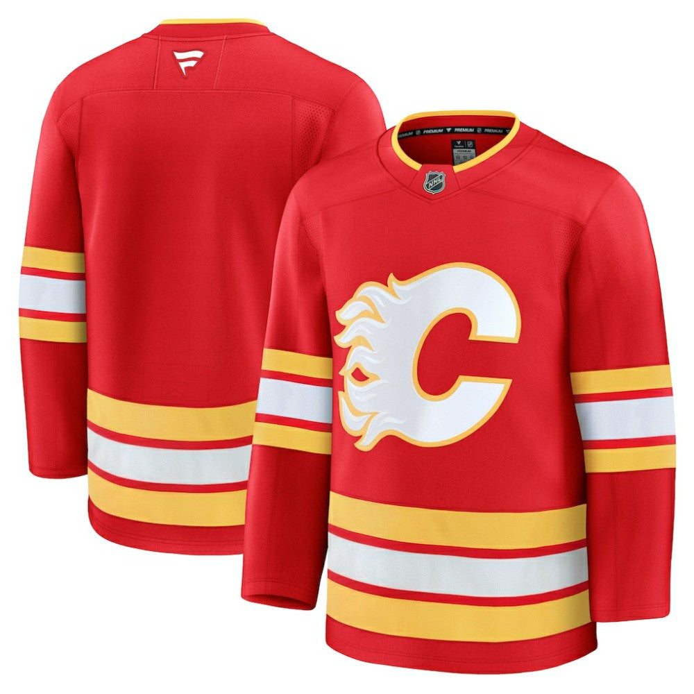 Calgary Flames Fanatics Home Premium Jersey - Red - NHL