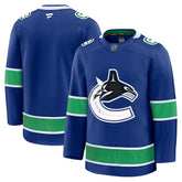 Vancouver Canucks Fanatics Home Premium Jersey - Blue - NHL