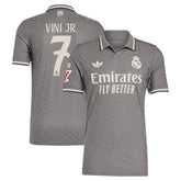Vini Jr. Real Madrid Originals 2024/25 Third Player Jersey Charcoal | Adidas