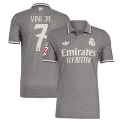 Vini Jr. Real Madrid Originals 2024/25 Third Player Jersey Charcoal | Adidas