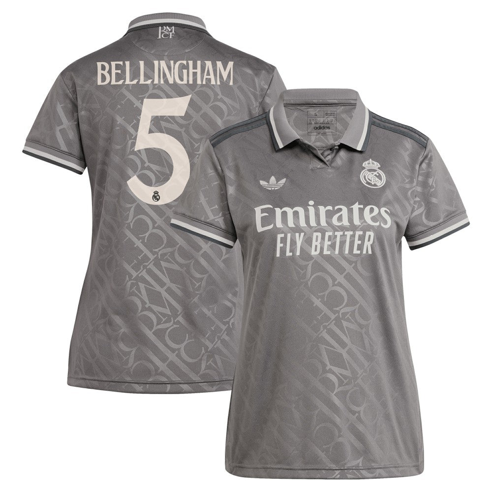 Jude Bellingham Real Madrid Originals Women's 2024/25 Third Replica Player Jersey Charcoal | Adidas Online