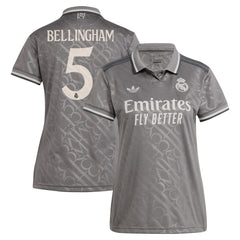 Jude Bellingham Real Madrid Originals Women's 2024/25 Third Replica Player Jersey Charcoal | Adidas Online