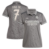 Vini Jr. Real Madrid Originals Women's 2024/25 Third Replica Player Jersey Charcoal | Adidas Sale