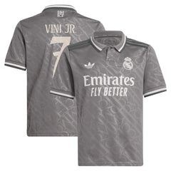 Vini Jr. Real Madrid Originals Youth 2024/25 Third Replica Player Jersey Charcoal | Adidas Online