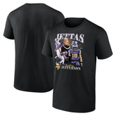 Justin Jefferson Minnesota Vikings Notorious Player Graphic T-Shirt Black | Fanatics