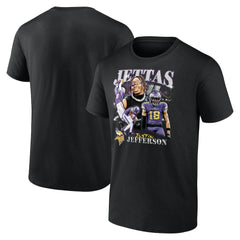 Justin Jefferson Minnesota Vikings Notorious Player Graphic T-Shirt Black | Fanatics