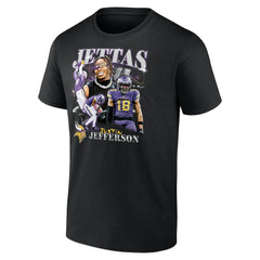 Justin Jefferson Minnesota Vikings Notorious Player Graphic T-Shirt Black | Fanatics