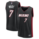 Kel'el Ware Miami Heat Fast Break Replica Player Jersey Icon Edition Black - NBA