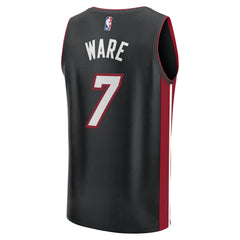 Kel'el Ware Miami Heat Youth Fast Break Replica Player Jersey Icon Edition Black - NBA