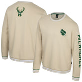 Milwaukee Bucks Stadium Essentials Unisex Halftime Pullover Sweatshirt Natural - NBA