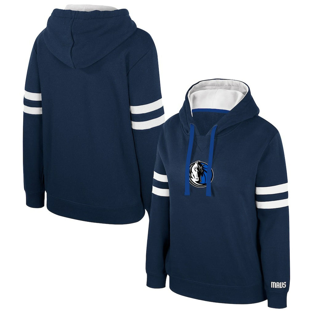 Dallas Mavericks Stadium Essentials Women's Road Game Pullover Hoodie Navy - NBA