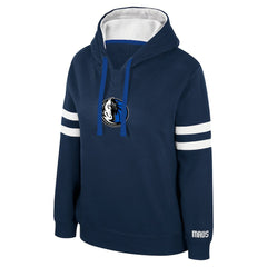Dallas Mavericks Stadium Essentials Women's Road Game Pullover Hoodie Navy - NBA