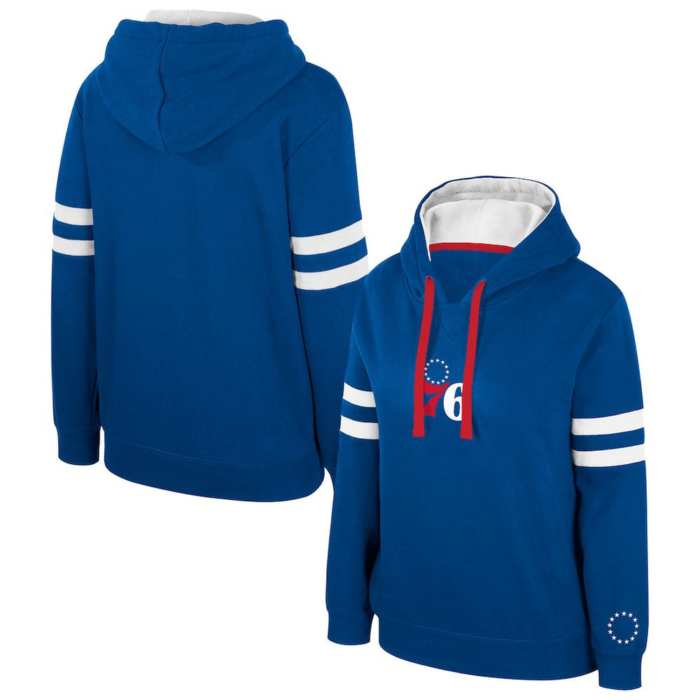 Philadelphia 76ers Stadium Essentials Women's Road Game Pullover Hoodie Royal - NBA