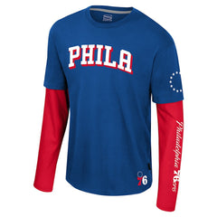 Philadelphia 76ers Stadium Essentials Unisex Spectator 2fer Long Sleeve T-Shirt Royal - NBA