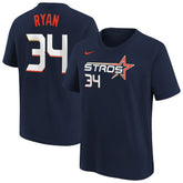 Nolan Ryan Houston Astros Nike Youth Fuse City Connect Name & Number T-Shirt - MLB