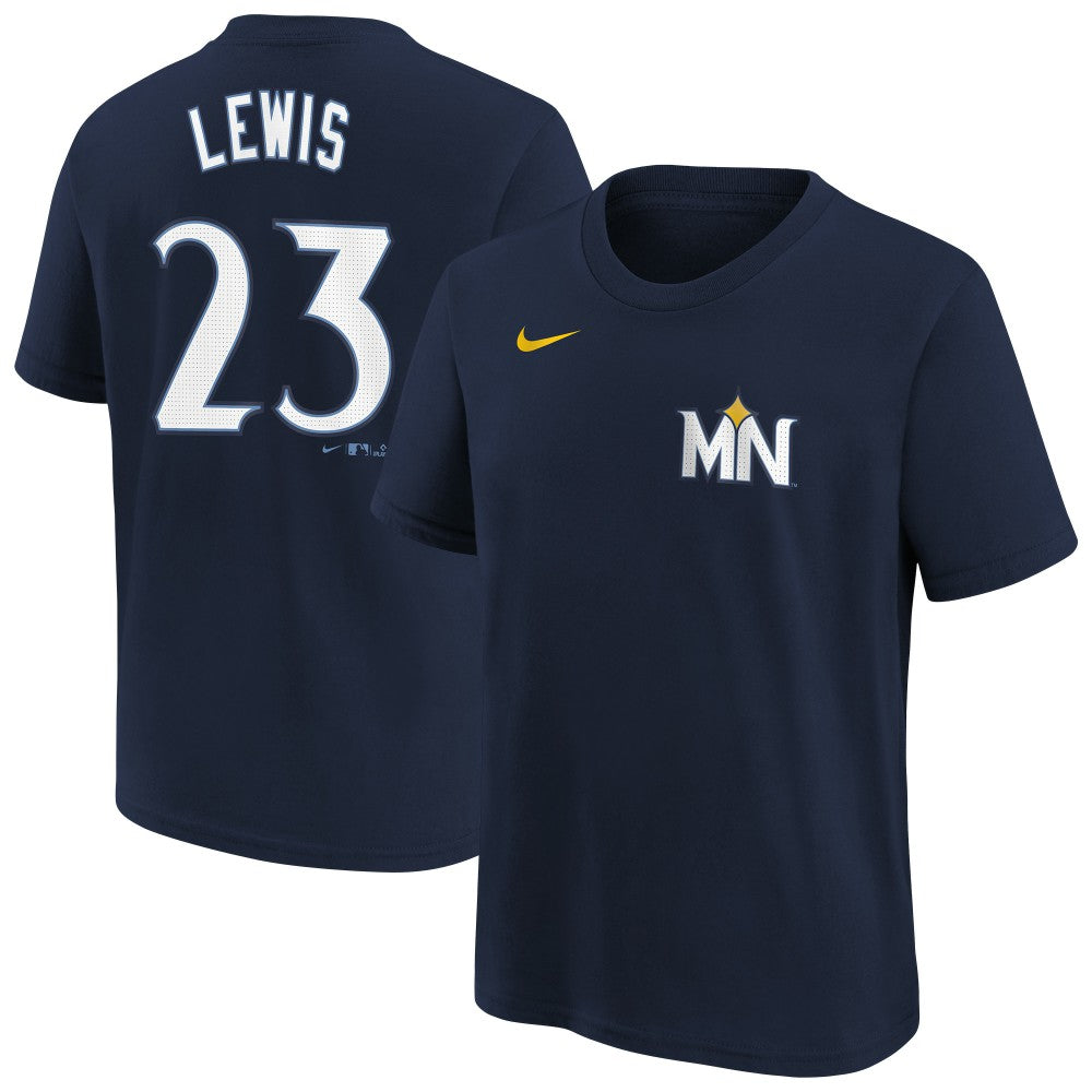 Royce Lewis Minnesota Twins Nike Youth Fuse City Connect Name & Number T-Shirt - MLB