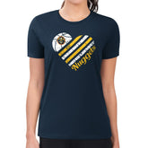 Denver Nuggets G-III 4Her by Carl Banks Women's Super-Slim Fit Lightweight Heart Team T-Shirt Navy - NBA
